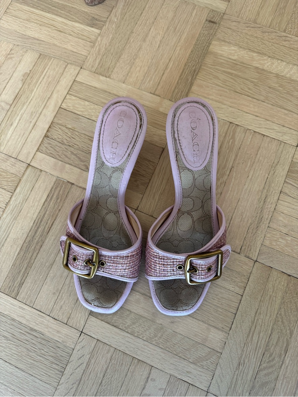 Coach Pink Kitten Heels